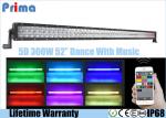 5D RGB Remote Control LED Light Bar For Trucks 52 Inch 300W Remote Control