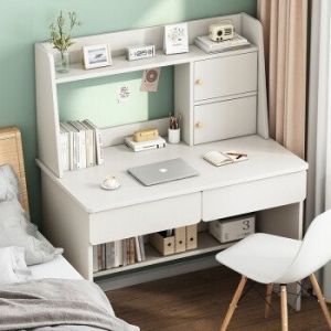 Study Bookshelf Combination Home Office Desk with Multifunctional Table and