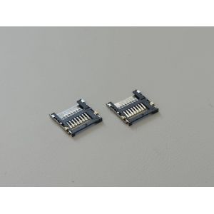 TF Card Connector 1.5H Old Version Push-Push Micro Memory Slot, SMT PCB