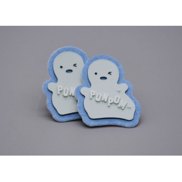 White Microfiber Customized Printed Label Thick Plate Silicone Logo For Clothing