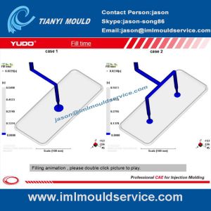 professional of thin wall plastic rectangular container with lids mold flow