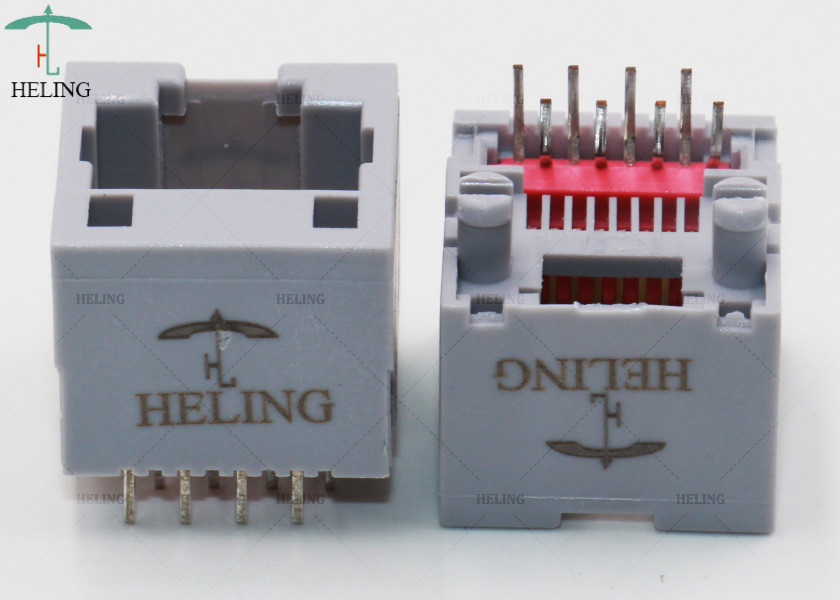 180 Degree Vertical RJ45 Lan Connector None Shielded For Network Datacom