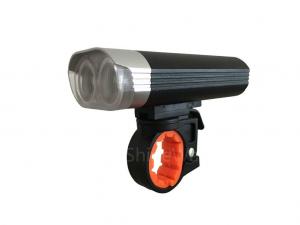 China Double Cree Small Powerful Led Bike Lights , Battery Powered Bicycle Headlight on sale