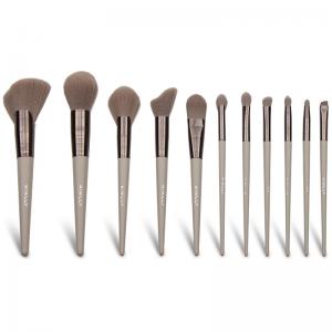  12 Piece Face Makeup Brush Set Cruelty Free Synthetic Cosmetic Tools Manufactures