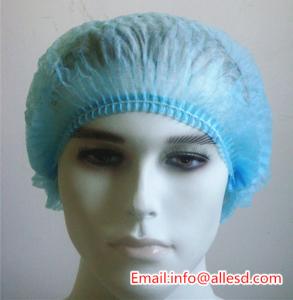 cleanroom pp non woven disposable bouffant cap Manufactures