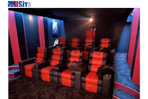  Home Theater Recliner Seating Genuine Leather Cinema Power Reclining Sofa Manufactures