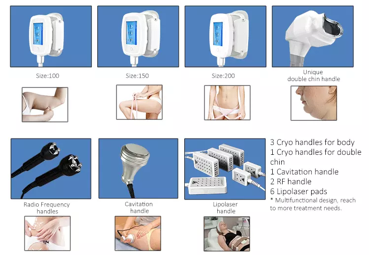 40K Cavitation RF Lipo Laser Cryo Slimming Machine