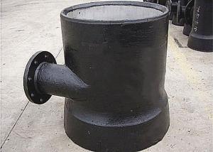 Casting Ductile Iron Pipe Fittings Socket Spigot Level Invert Tee Flange Connection