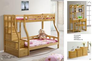  Modern beech Wooden Bunk bed,double bunk bed,double decker bed home furniture Manufactures