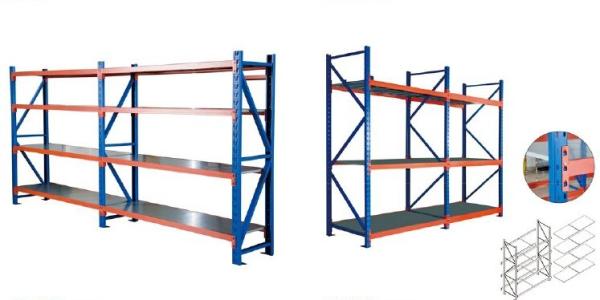 Quality Blue And Orange Industrial Warehouse Storage Racks Vertical Adjustable Pallet Racking System for sale