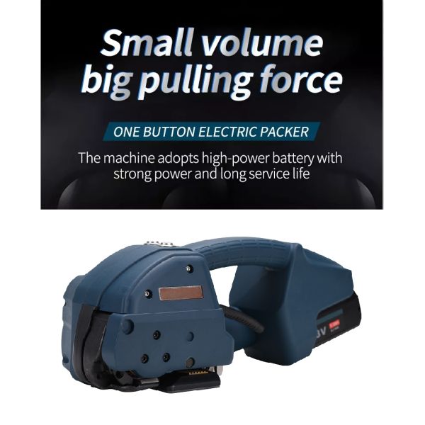 Electric Driven Handheld Strapping Tool for Plastic Strip Packing Machine 47x20x30cm