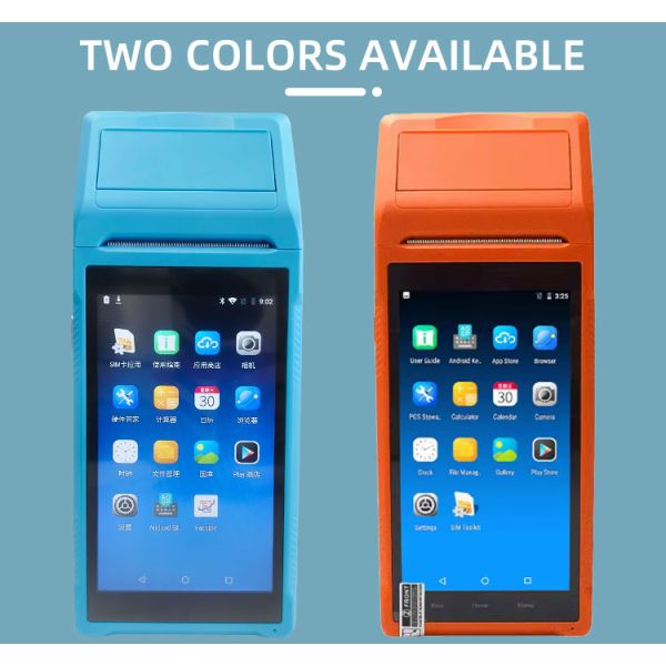 5.5inch Touch Screen Handheld POS Printer with Wireless Interface and Thermal Line Printing