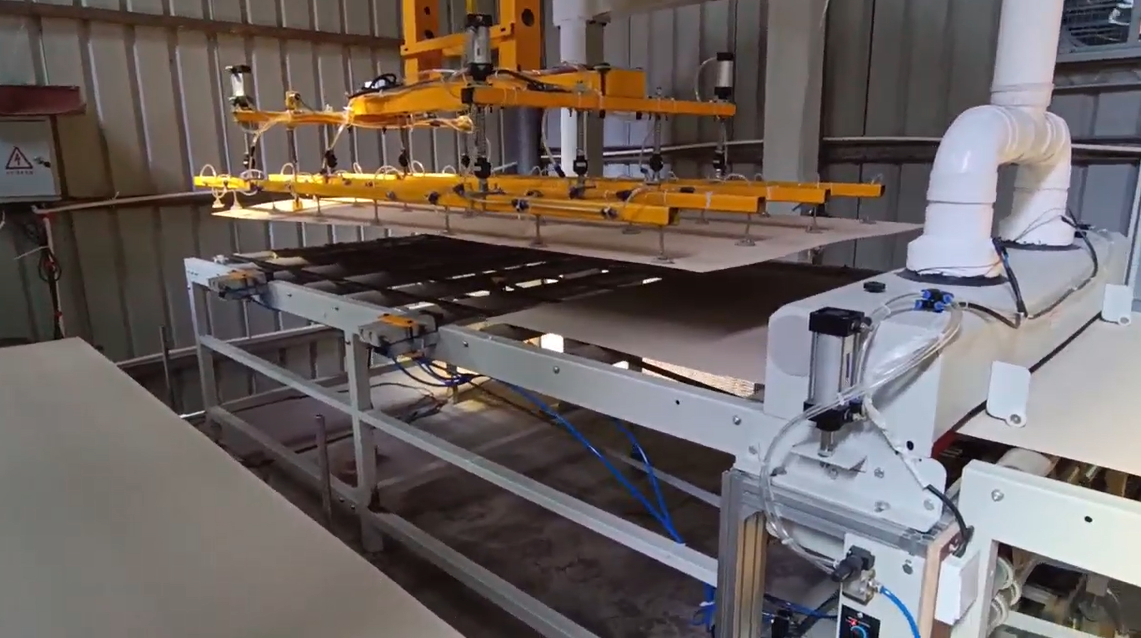Composite Board Stacking Three Axis Robotic Palletizer with Auto Feed System