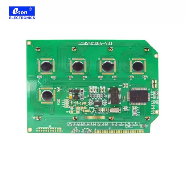 240128 Dot Matrix Screen Graphic Transmissive LCD Module Irregular Shape Corner Cut for Display
