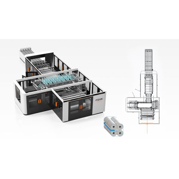 Pack L300mm Automatic Roll Packing Machine , 20min Paper Roll Packing Machine