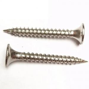 China Stainless Steel Countersunk Head Drywall Screw UNS2205 2507 High Quality Flat Head Screws on sale