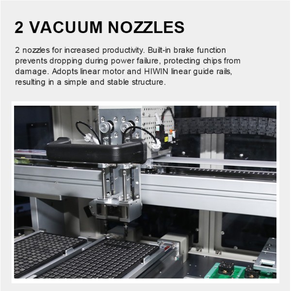 KR42-2500REV Electric Tray IC Programming machine | No Air Source Required | 4 Stations ±0.03mm for QFP/QFN/SOP/BGA