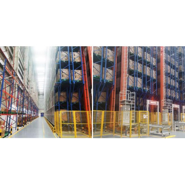 Double Deep pallet Stacker Crane ASRS, Floor Supported SRM(Storage Retrieval Machine), Automatic Storage And Retrieval System,Room Temperature