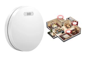 China 10years Battery Operate Interconnected Smoke Alarm 85db Wireless Smoke Detector 433mhz on sale
