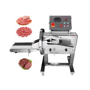 New Design Cooked Slicer Automatic Adjustable Meat Slicing Cutting Machine With