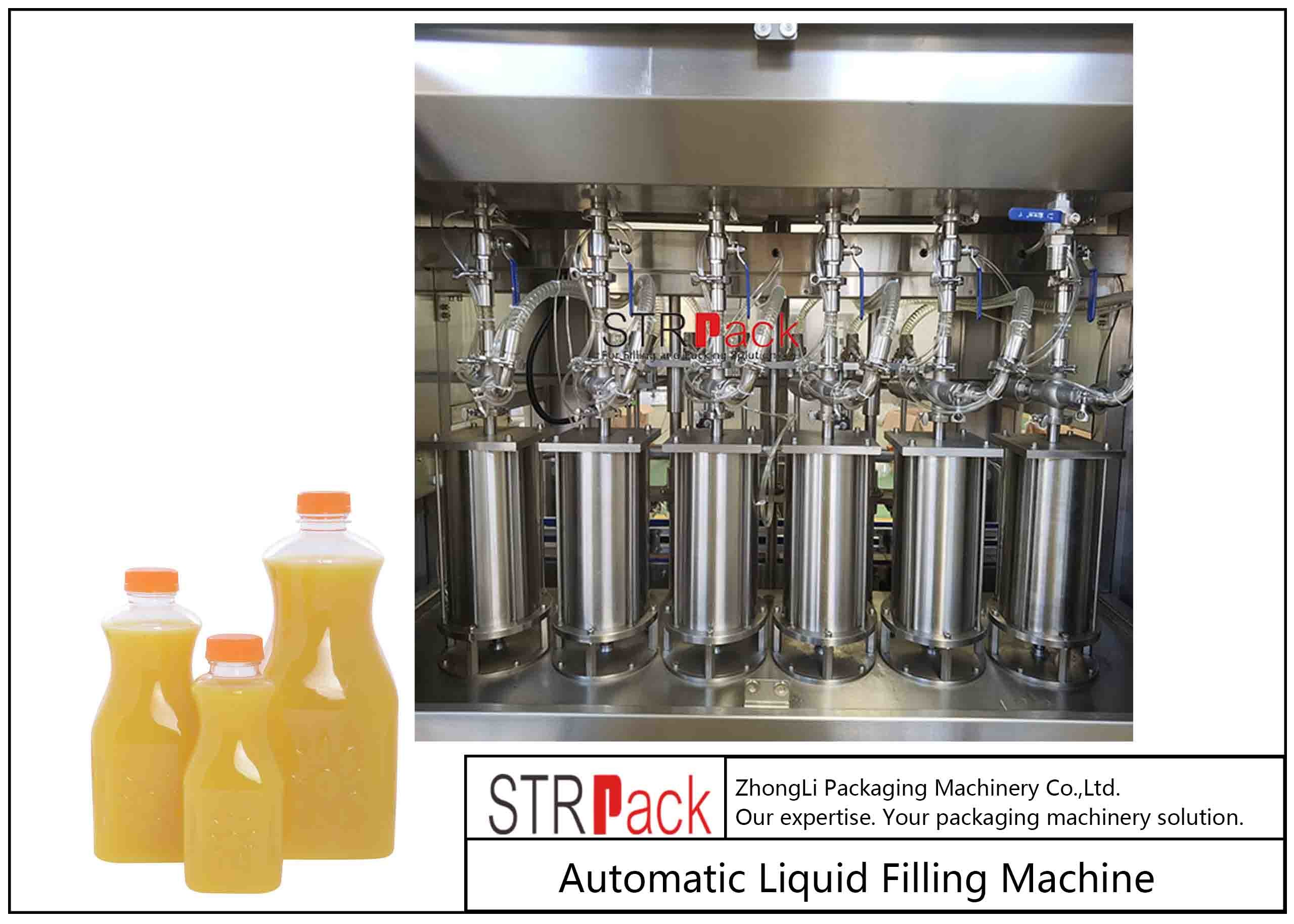Customized Multifunctional Liquid Filling Machine For Juice / Spring / Paste