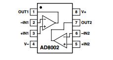 AD8002AR Electronic IC Chips 50 mW Current Feedback Amplifier