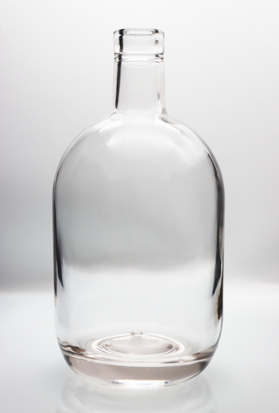 3L Large Alcohol Bottle Extra Flint Whiskey Rum Round Shape