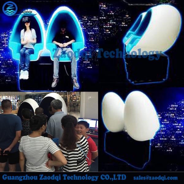 Quality Amusement machine Electric motion platform low cost big profit 9d vr egg cinema for sale