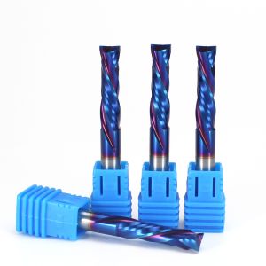  CNC Router Bit Carbide End Mill for Cutting Chipboard Two Flutes up and Down Compression Router Bits Manufactures