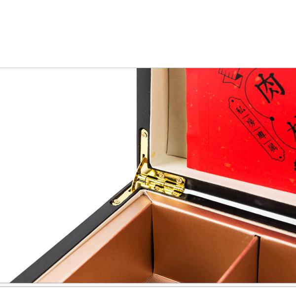 Dustproof Thickened Wood Tea Box Organizer Multifunctional Durable