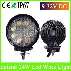 China Hot sale Round 24w 4x4 led work light, led tractor work lamp 24w on sale