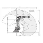 Robot palletizer material handling and removal robot CX165L industrial robotic