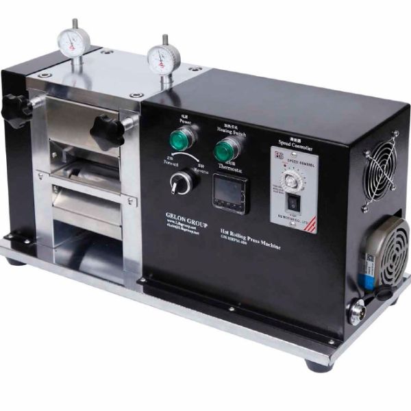 Electric Hot Rolling Press Electrode Calender Machine with Φ96mm Roller Size, 0.01mm Adjustment Precision, and HRC55 Hardness for Lithium Battery