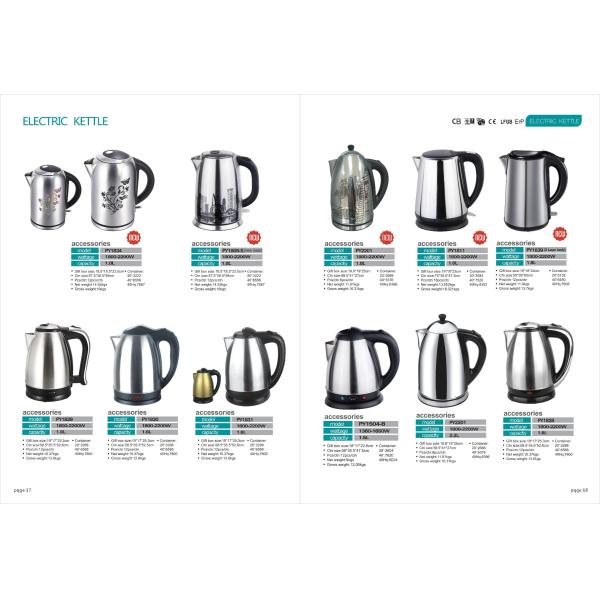 Quality 1.8 L Strix thermostat controller LED display Removeable  filter with kettle and overheating protection PY1839 for sale