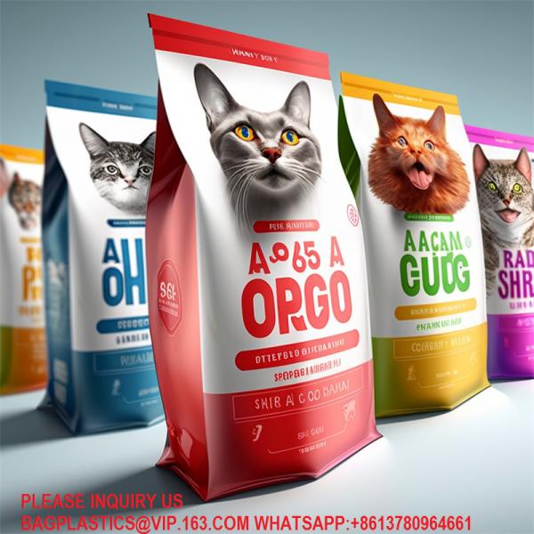 Eight Side Seal Bag Composite Pouch Custom Logo Food Packaging Flat Bottom Coffee Bag