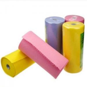 China 150gsm Nonwoven Cleaning Cloth Needle Punch Lint Free Cloth With Colors on sale