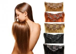  Full Ends Seamless Easy Clip In Human Hair Extensions For Black Women Manufactures