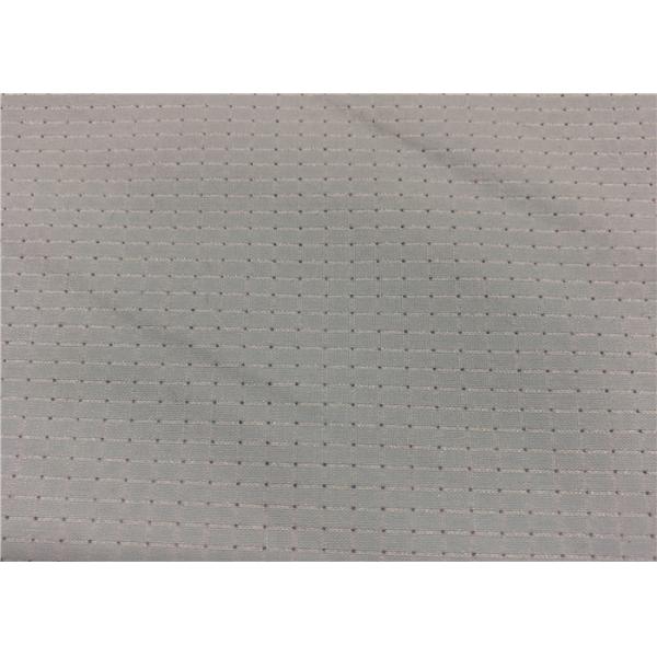 Grey Color Hole Pattern Breathable Outdoor Fabric 100D +100D * 100D + 100D Yarn Count
