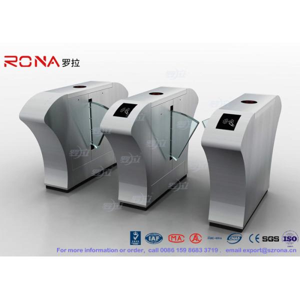 Quality Half Height Access Control Flap Barrier Gate Turnstile Automatically Flap Barrier With Acrylic Flap for sale