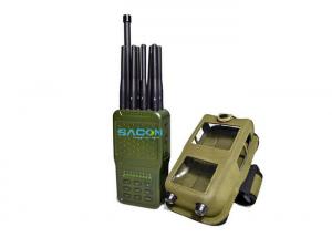  Handheld GPS WIFI Cell Phone Signal Jammer 12V DC Charge with Nylon Cover Manufactures