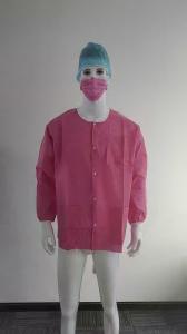 OEM Disposable Lab coat Purple and Pink Women Lab Coat SMS Disposable Lab coat for Women Manufactures