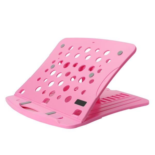 Blue 17.3 inch Adjustable Plastic Rotatable Laptop Stand 265mm Width