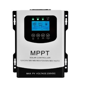12V-96V Auto-Sensing MPPT Solar Charge Controller with LCD Touchscreen and Max