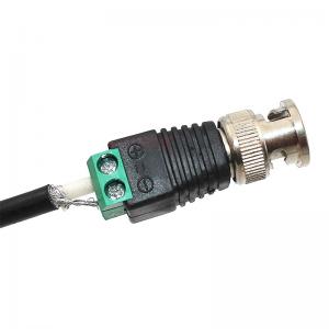  Screw Terminal Blocks Coaxial Cat5 to BNC Male Video Balun Connector Manufactures