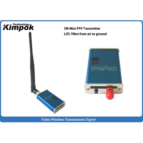 China Mini FPV Wireless Audio Video Transmitter 5-8 KM Long Range Transceiver 1.2Ghz on sale