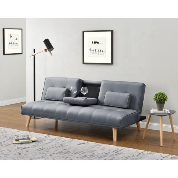 Multifunction Yellow Velvet Sofabed