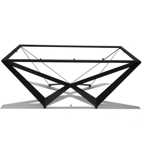 Luxury Modern Rectangular Marble Dining Table Set Steel Simple Design Table for Dinning Room
