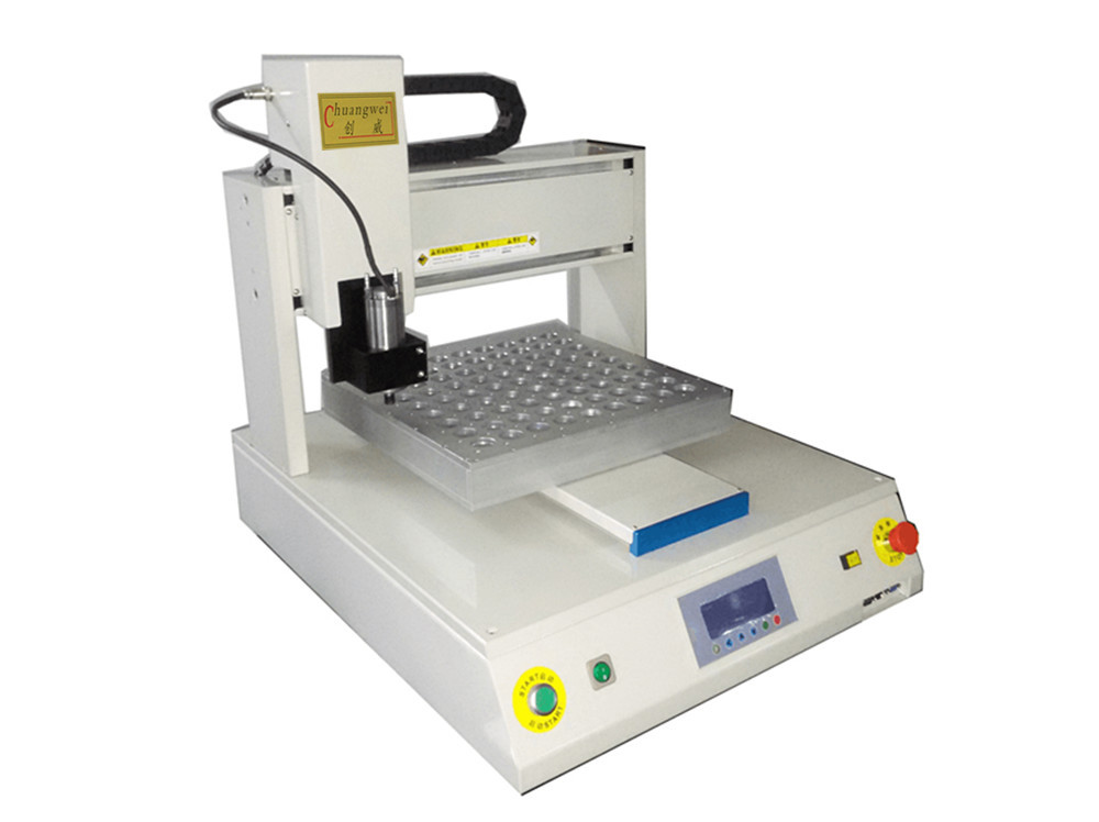 LCD Digital Display Desktop Pcb Router Machine With Robust Frame