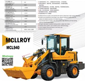  Mini Articulated Front End Loader 3500mm Dumping Height For Construction Machinery Manufactures