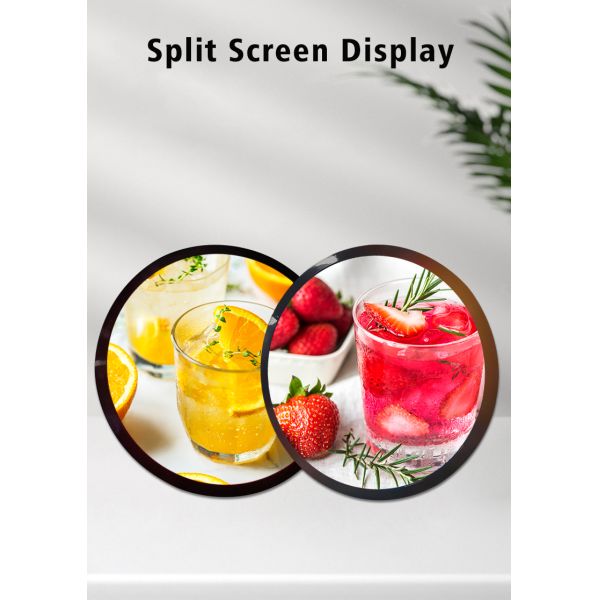 Creative Round LCD Display Circular Advertising Player Android WiFi Wall Mounted Digital Signage for Luxury Retail